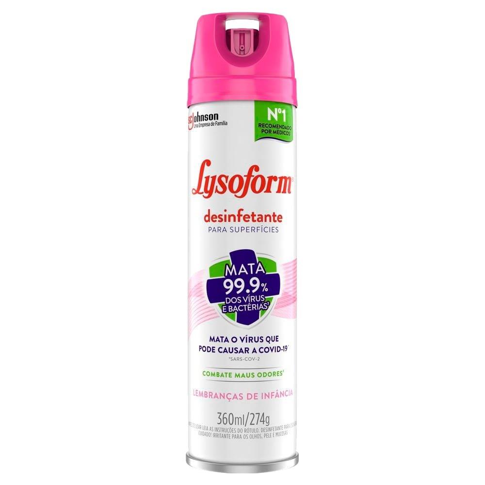 Desinfetante Lysoform Aerossol 360Ml