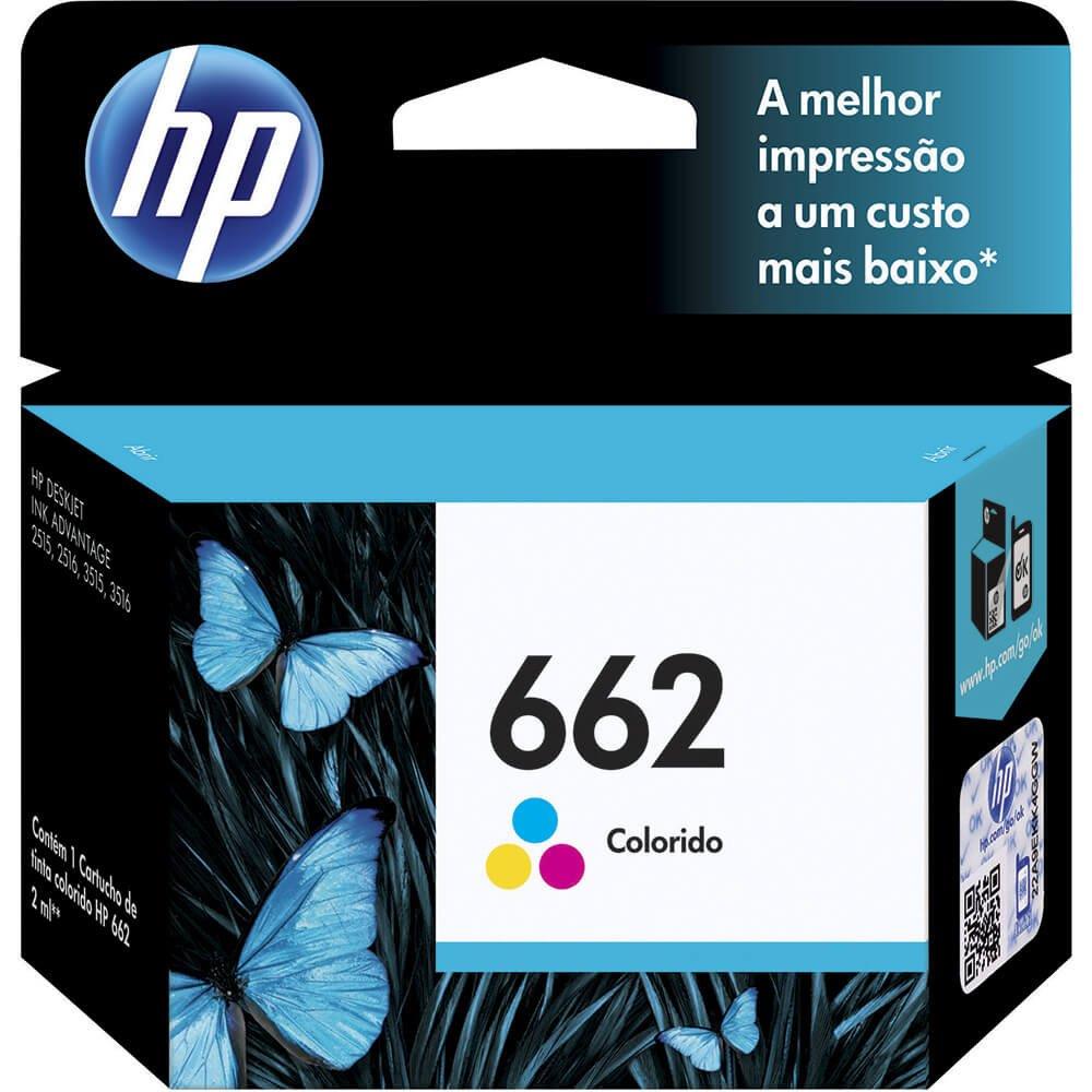Cartucho Original HP 662 Ink Advantage CZ104AB Color